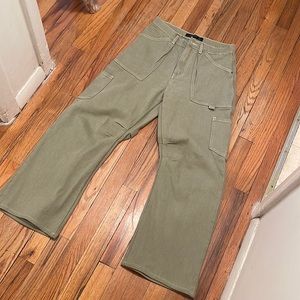 Green cargo pants.